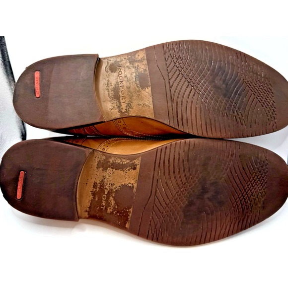 Rockport Walkability Oxford Shoes 13 Wingtip Brown Tan Leather Lite Comfortable - Picture 10 of 10